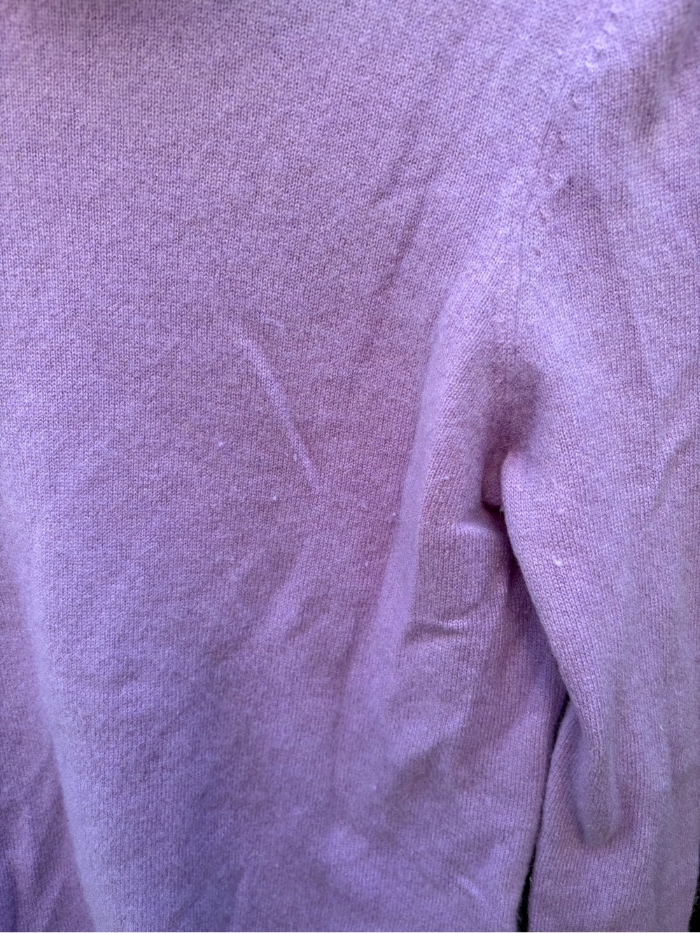 C by Bloomingdale’s 100% Cashmere Turtleneck Sweater Purple Size M - Picture 3 of 4